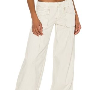 Free People Birch Denim Wide Leg Pants
